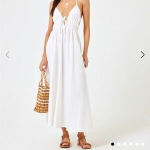 NWT LSPACE Playa Vista Dress White